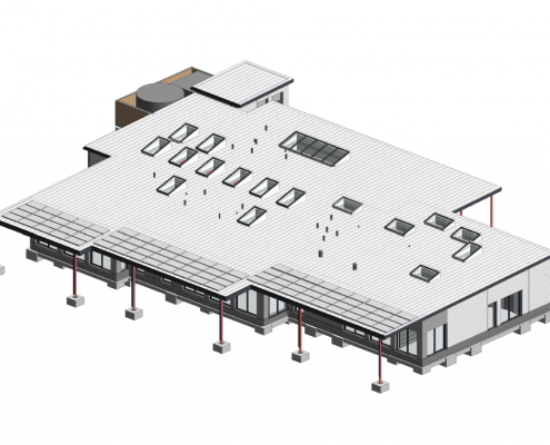 3D architectural plan for a nursery building